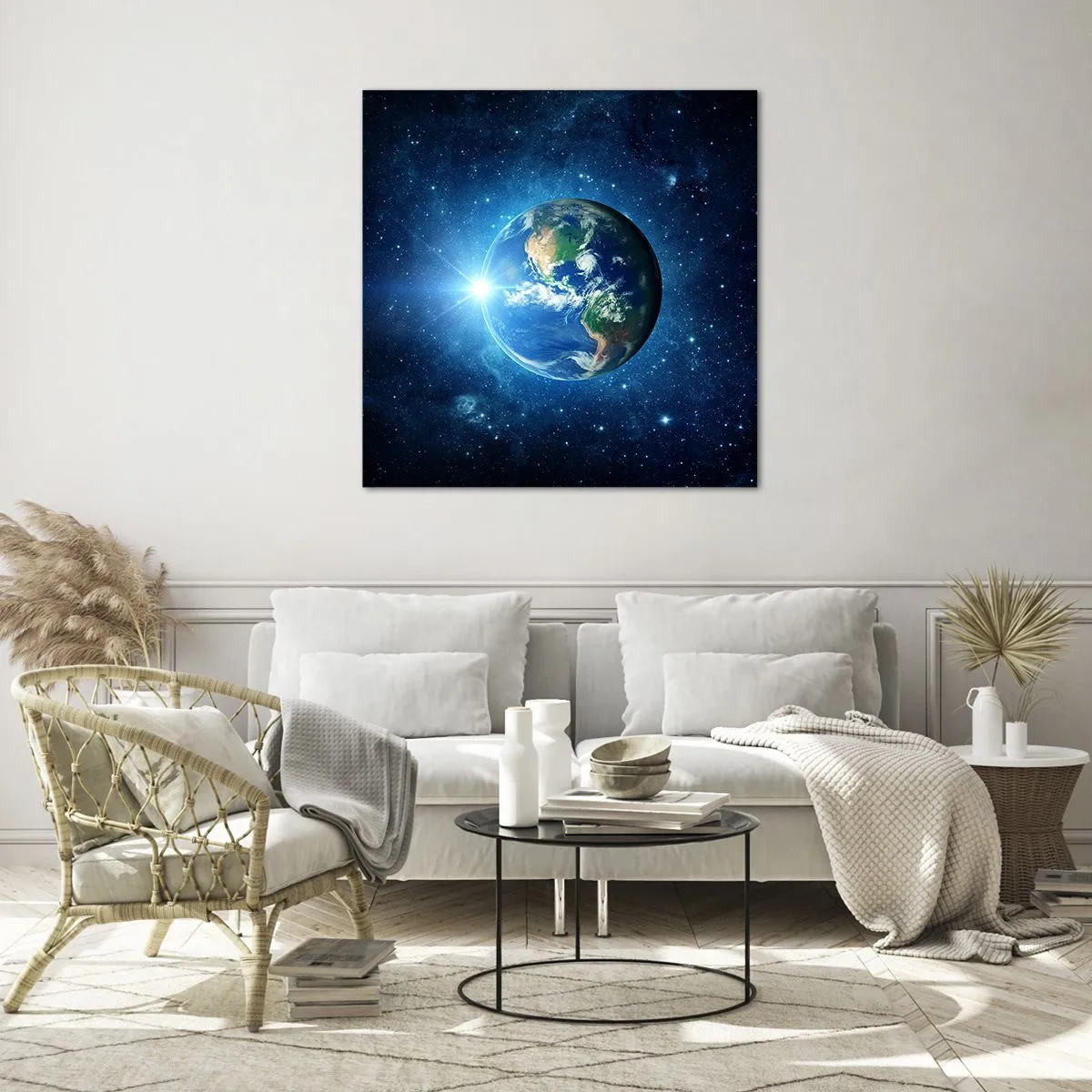 Obraz na skle - Jsme v nebi - 60x60 cm