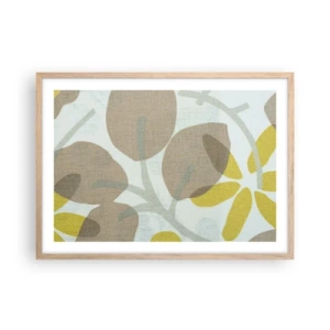 Plakát v rámu světlý dub - Kompozice v plném slunci - 70x50 cm