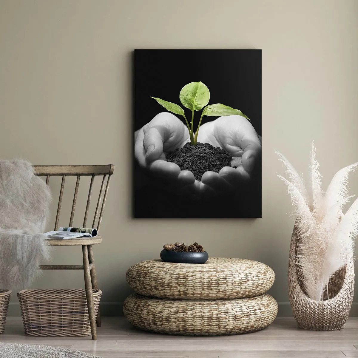 Obraz na plátně - Miluji přírodu, chráním ji - 70x100 cm