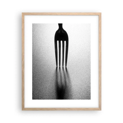 Plakát v rámu světlý dub - Světlo a stín - 40x50 cm