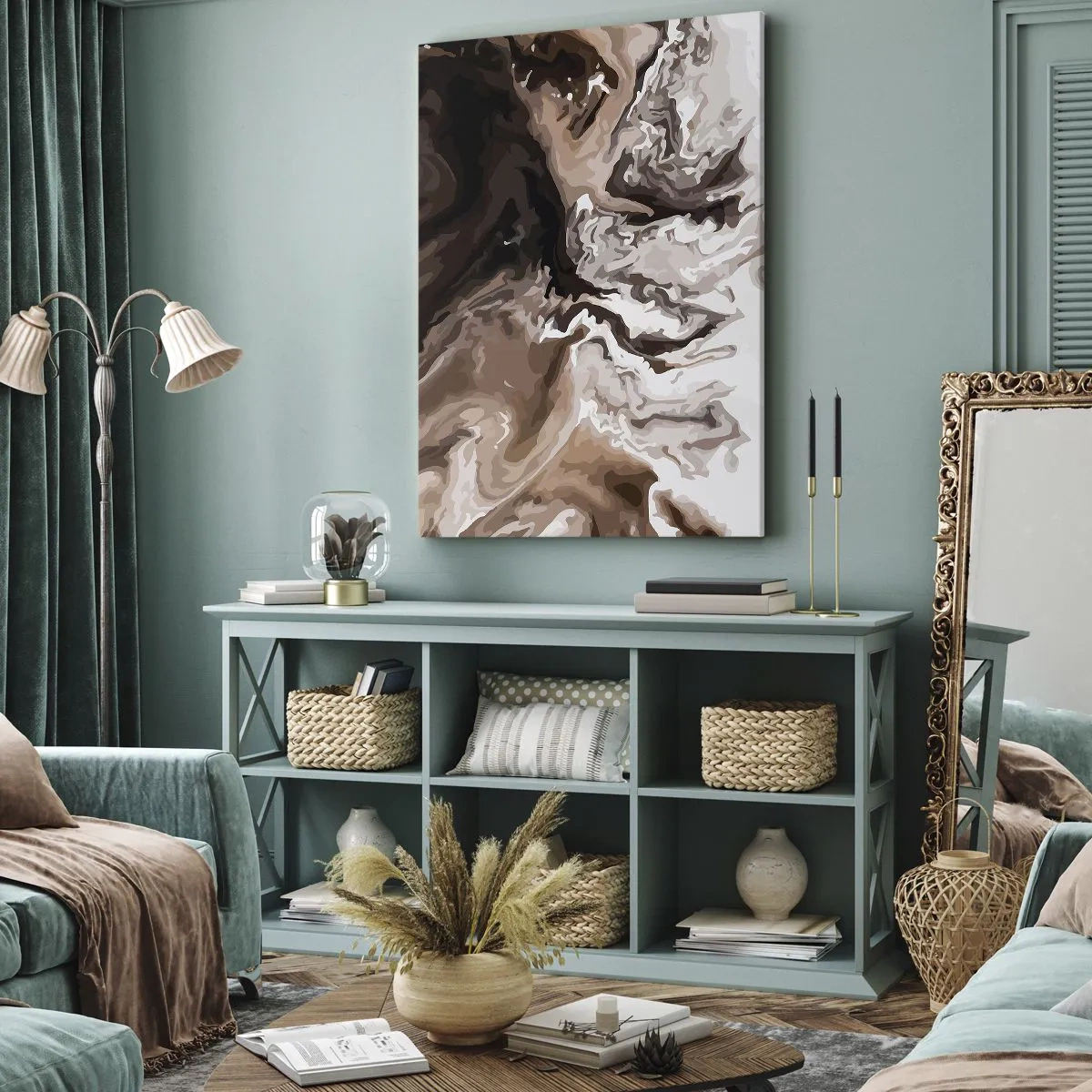 Obraz na plátně - Kontrast barev - 45x80 cm