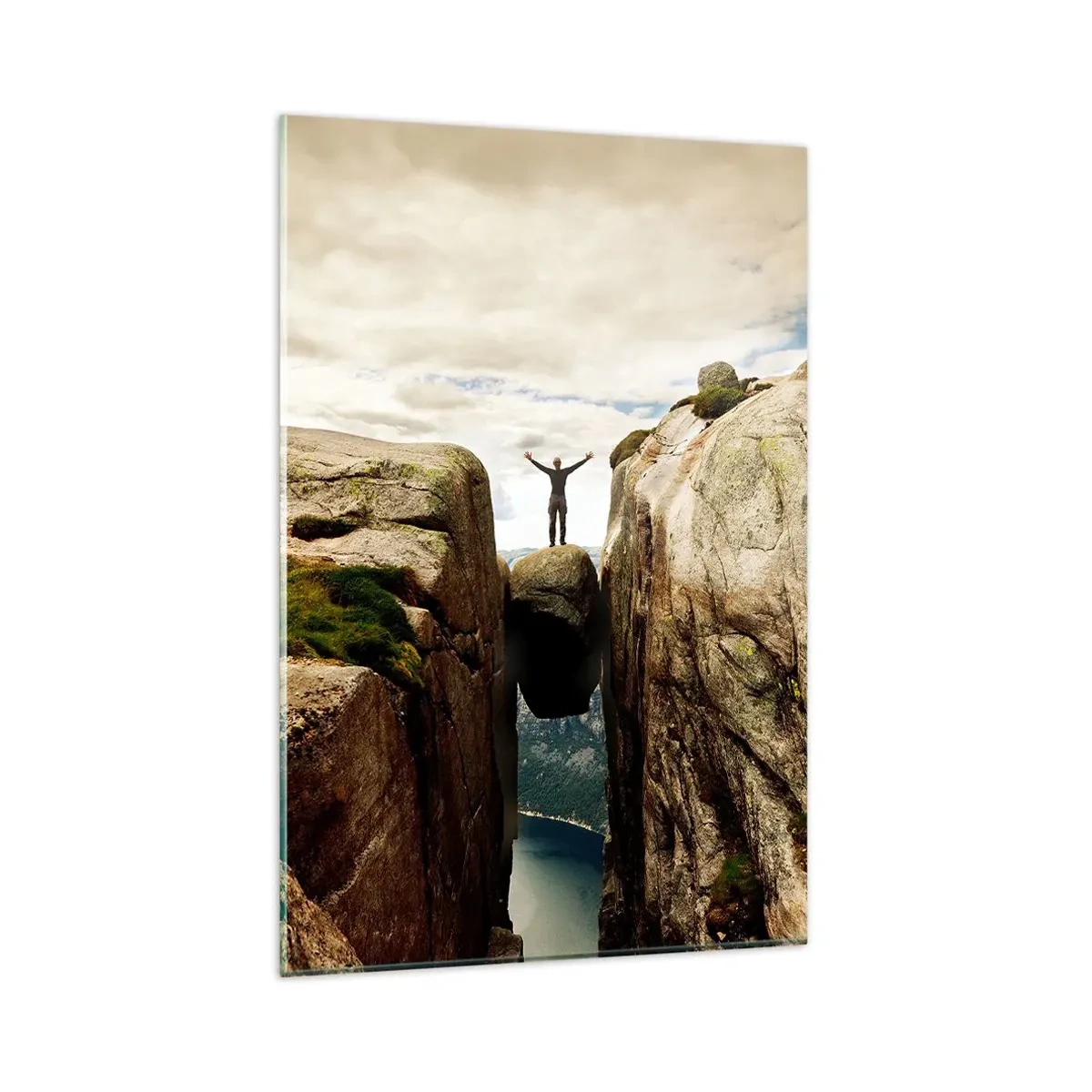 Obraz na skle - Jak se cítím?! - 80x120 cm