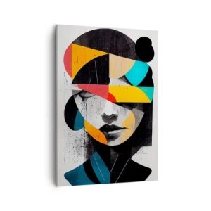 Obraz na plátně - Pestrobarevný vnitřní portrét - 50x70 cm