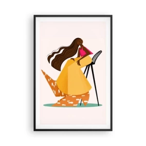 Plakát v černém rámu - Móda je také zábava - 61x91 cm