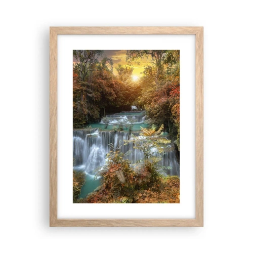 Plakát v rámu světlý dub - Ukrytý poklad lesa - 30x40 cm