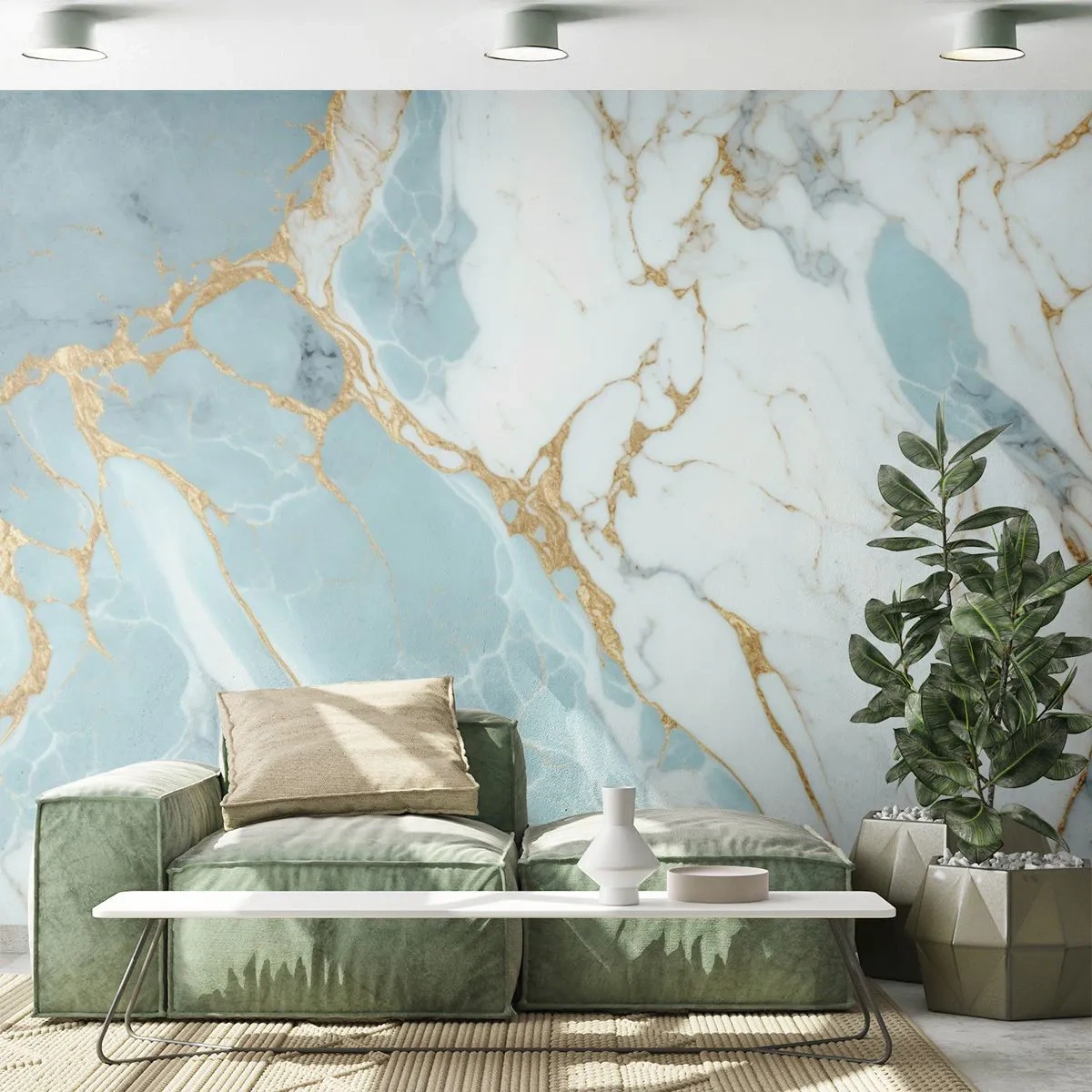 Fototapeta Premium Canvas - Bohatství kamene - Art Deco, Půvab, Mramor - 250x175 cm