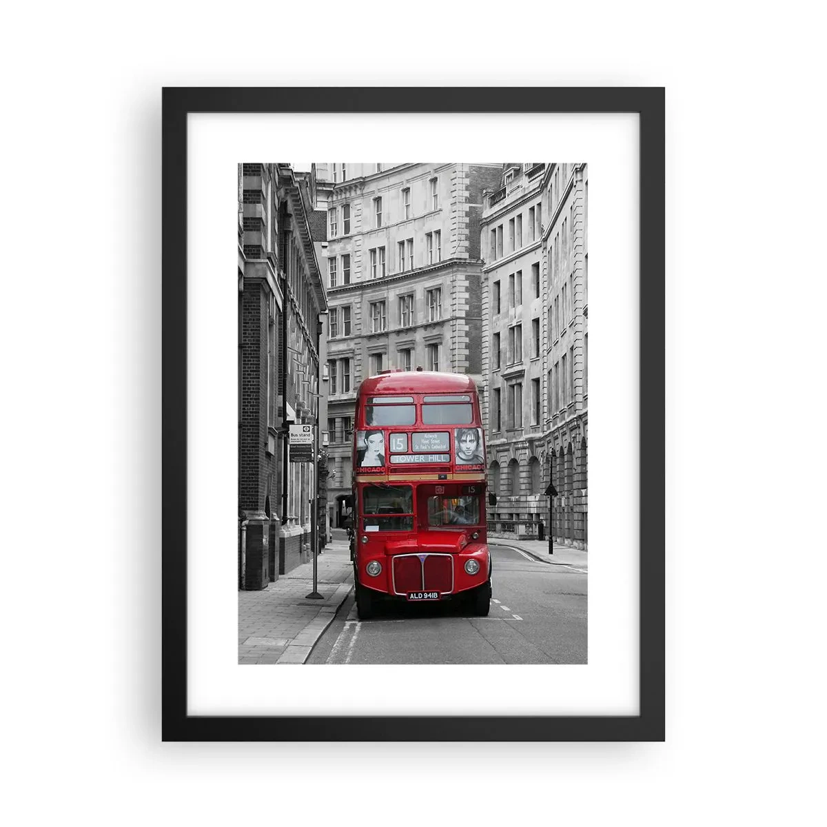 Plakát v černém rámu - Všednost nemusí být šedá - 30x40 cm