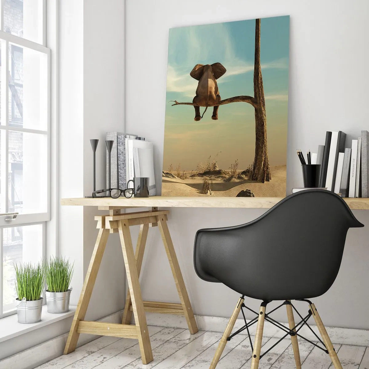 Obraz na skle - Nový úhel pohledu - 50x70 cm