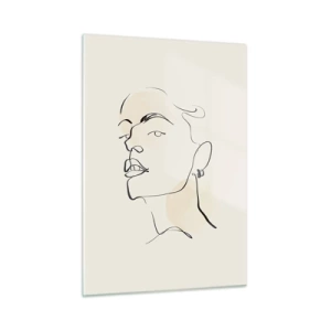 Obraz na skle - Hrdý pohled - 50x70 cm