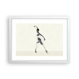 Plakát v bílém rámu - V divadle světa - 40x30 cm