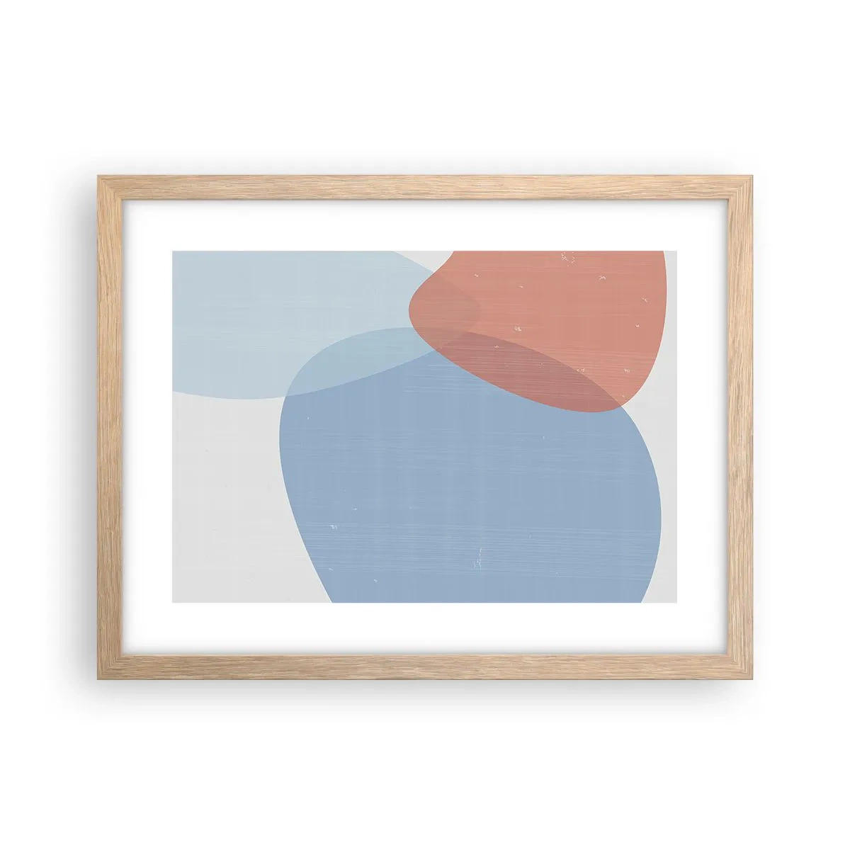 Plakát v rámu světlý dub - Pastelové vztahy - 40x30 cm