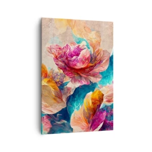 Obraz na plátně - Barevné bohatství kytice - 70x100 cm