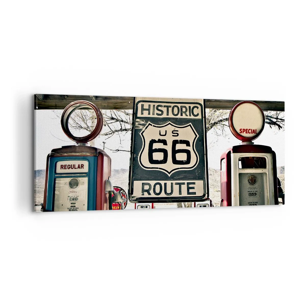 Obraz na plátně - Americká retro cesta - 100x40 cm