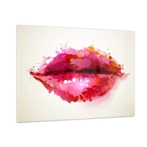 Obraz na skle - Červenější než červená - 100x70 cm