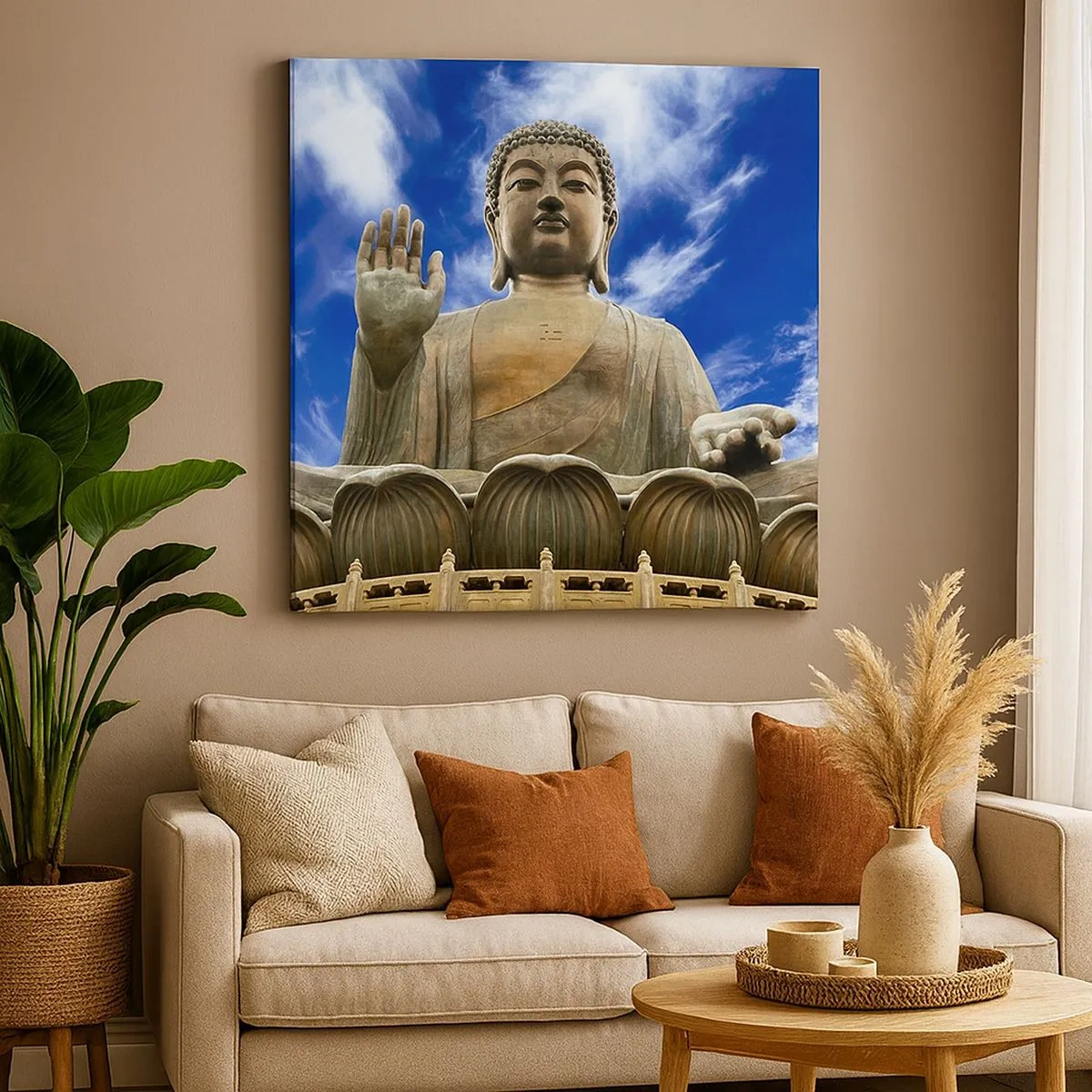 Obraz na plátně - Žij beze strachu - 30x30 cm