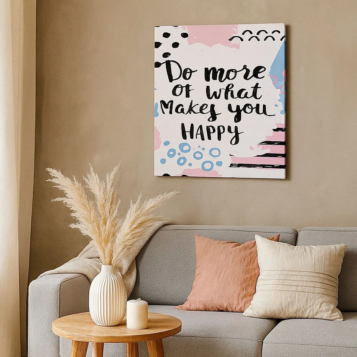Obraz na plátně - Jak být šťastný - 30x30 cm