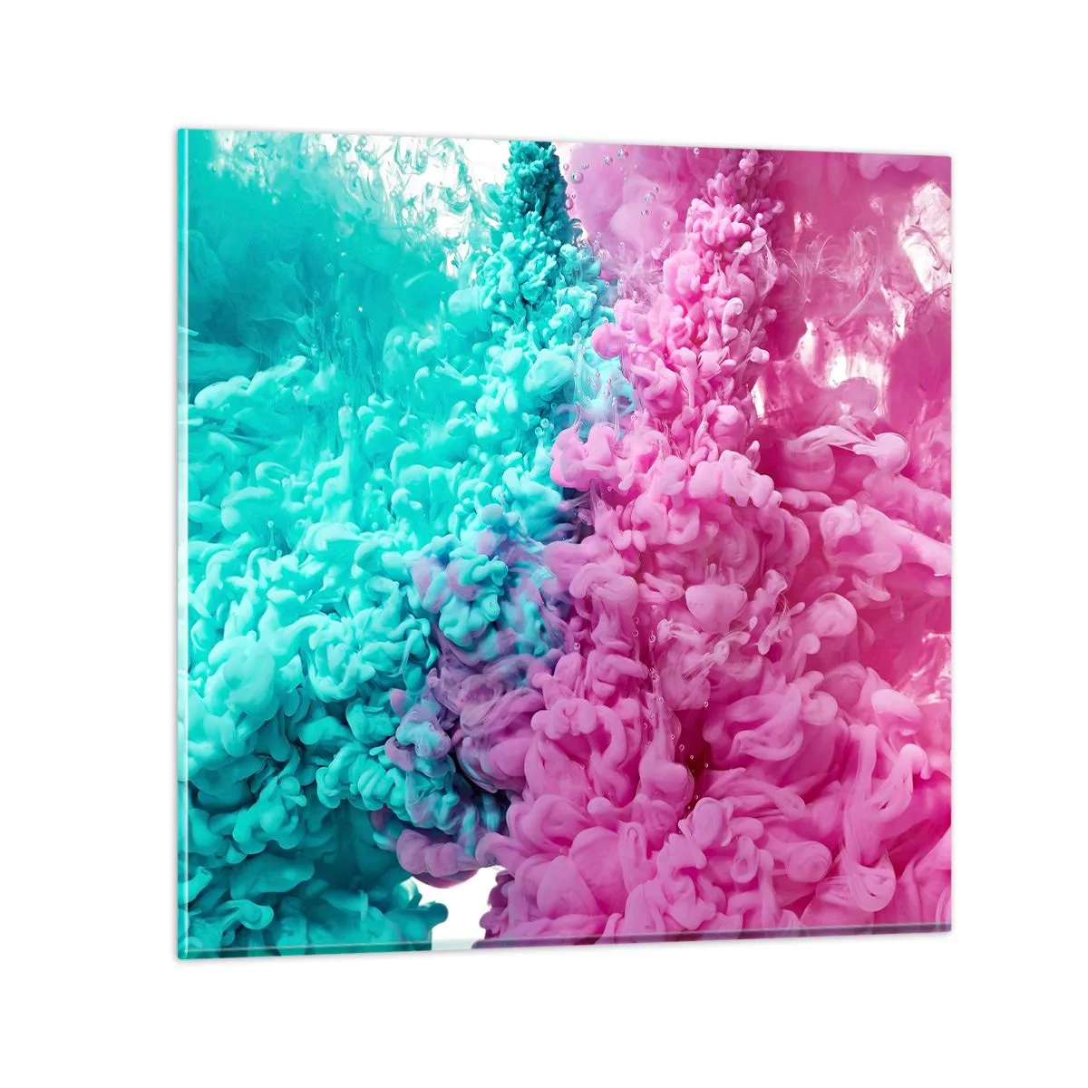 Obraz na skle - Rozhodující střet - 40x40 cm