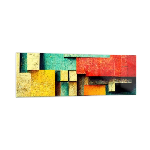 Obraz na skle - Festival pravých úhlů - 160x50 cm