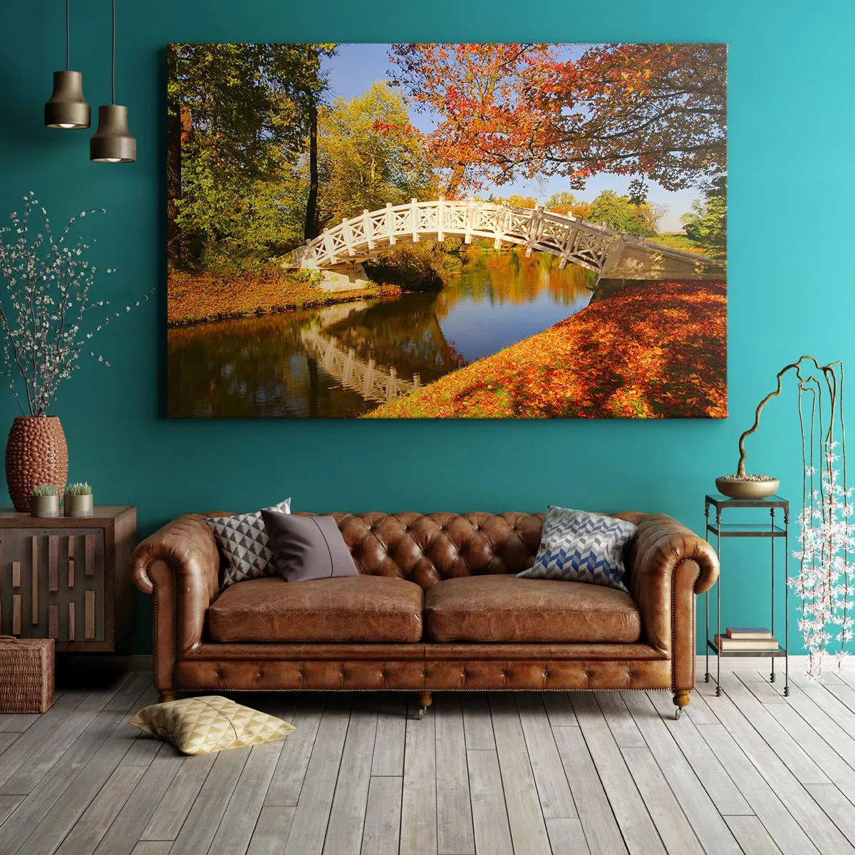 Obraz na plátně - Na bílém můstku vzdechů - 120x80 cm