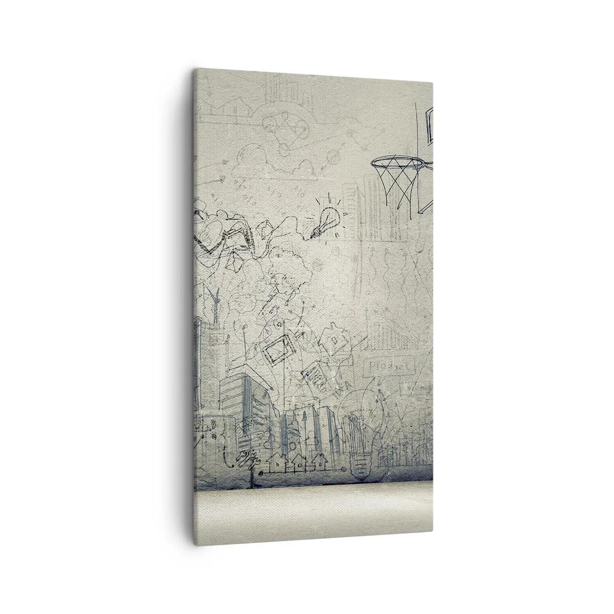 Obraz na plátně - Můj skvělý městský život - 45x80 cm