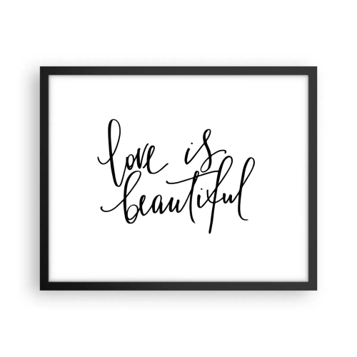 Plakát v černém rámu - Přečti a zopakuj - 50x40 cm