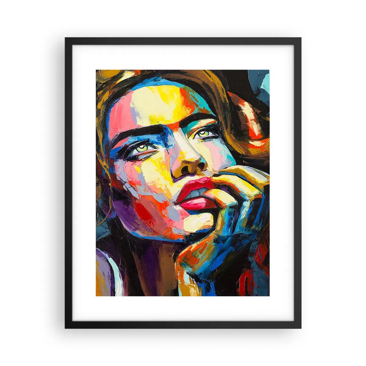 Plakát v černém rámu - Sny, jak ptáci letí oblohou - 40x50 cm