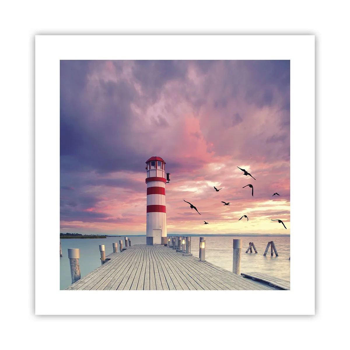 Plakát - Čas jít do přístavu - 40x40 cm