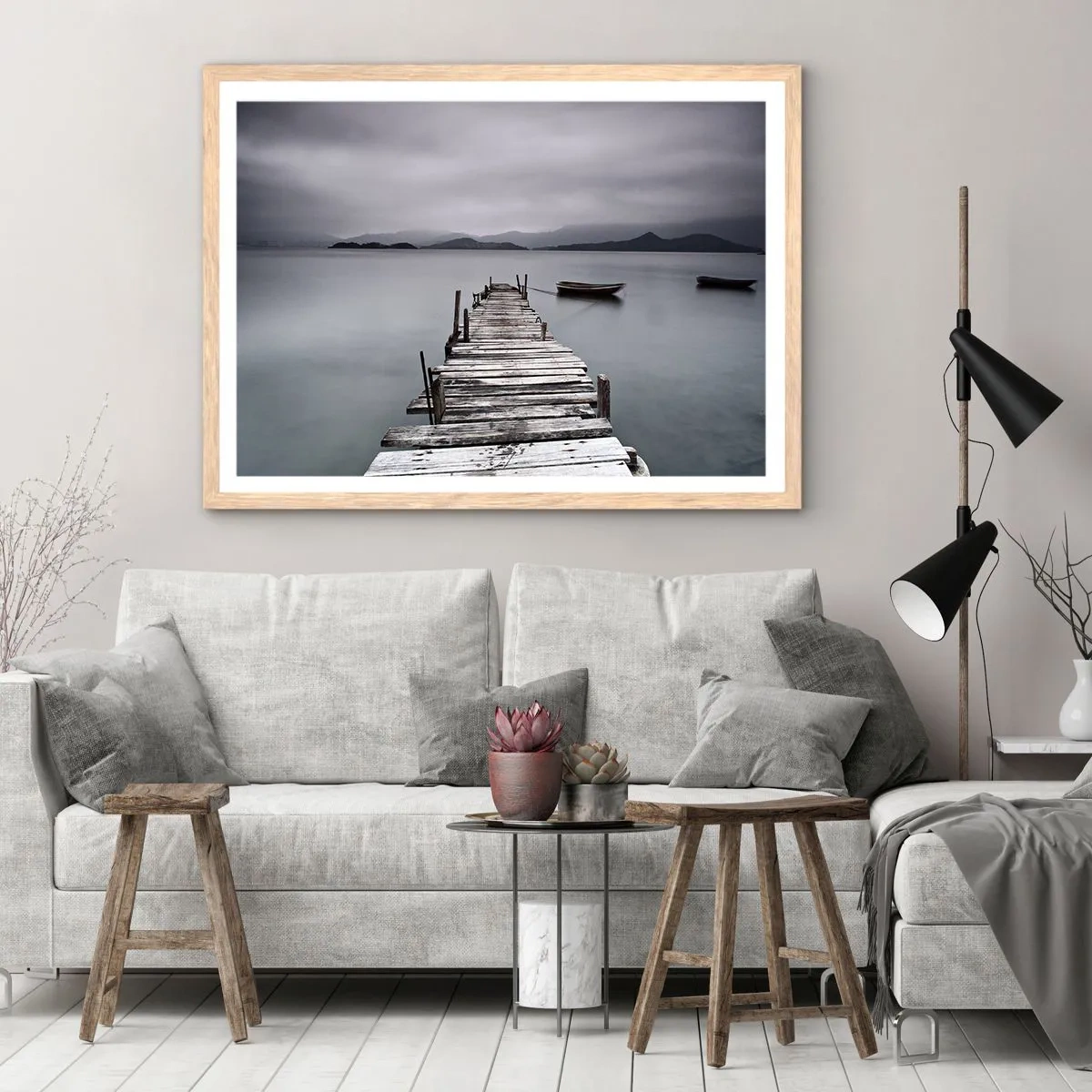 Plakát v rámu světlý dub - Zítra můžeš vyrazit - 70x50 cm