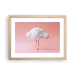 Plakát v rámu světlý dub - Sladký slib - 40x30 cm