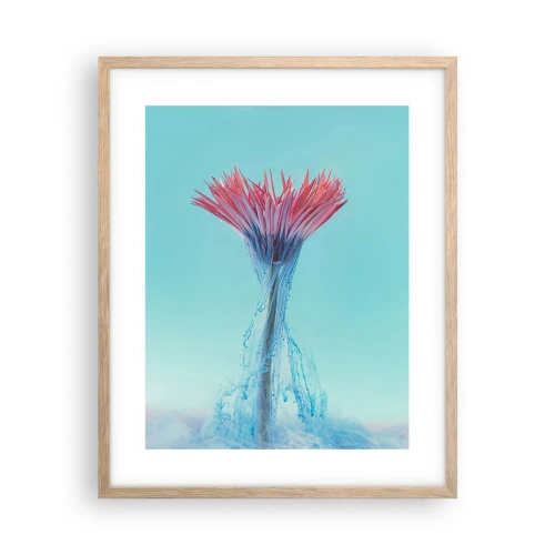 Plakát v rámu světlý dub - V osvěžujícím objetí - 40x50 cm