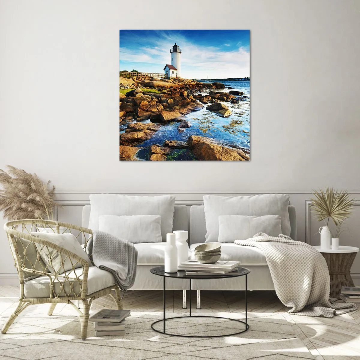 Obraz na skle - Vraťte se šťastně, čekám - 50x50 cm