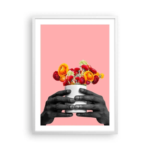Plakát v bílém rámu - Apoteóza života - 50x70 cm