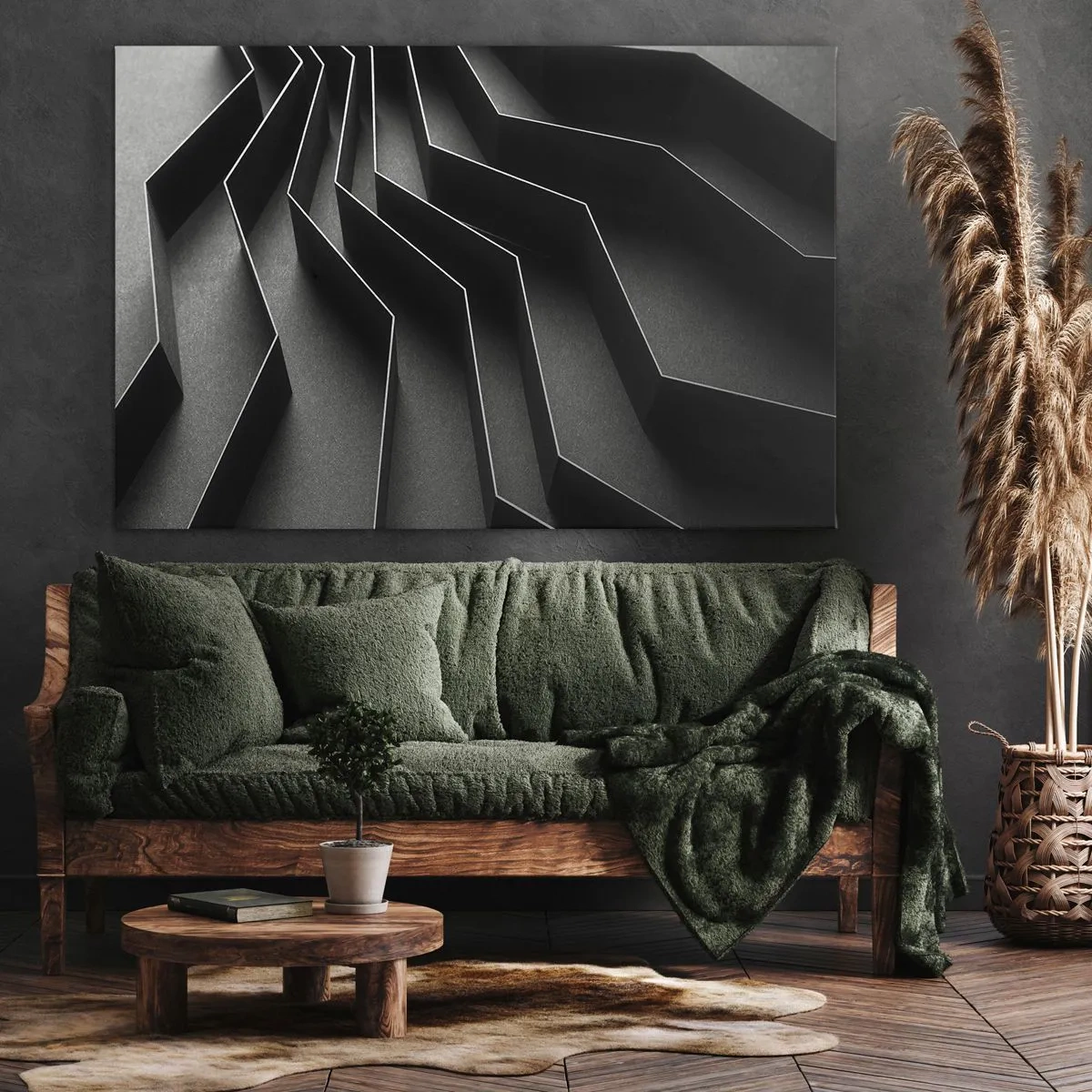 Obraz na plátně - Prostorový pořádek - 70x50 cm