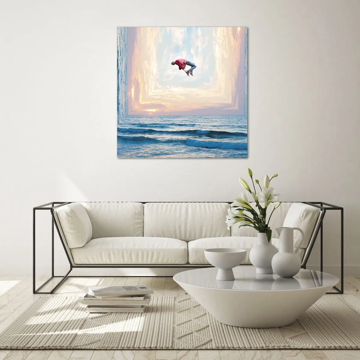 Obraz na skle - Do jiné dimenze - 50x50 cm