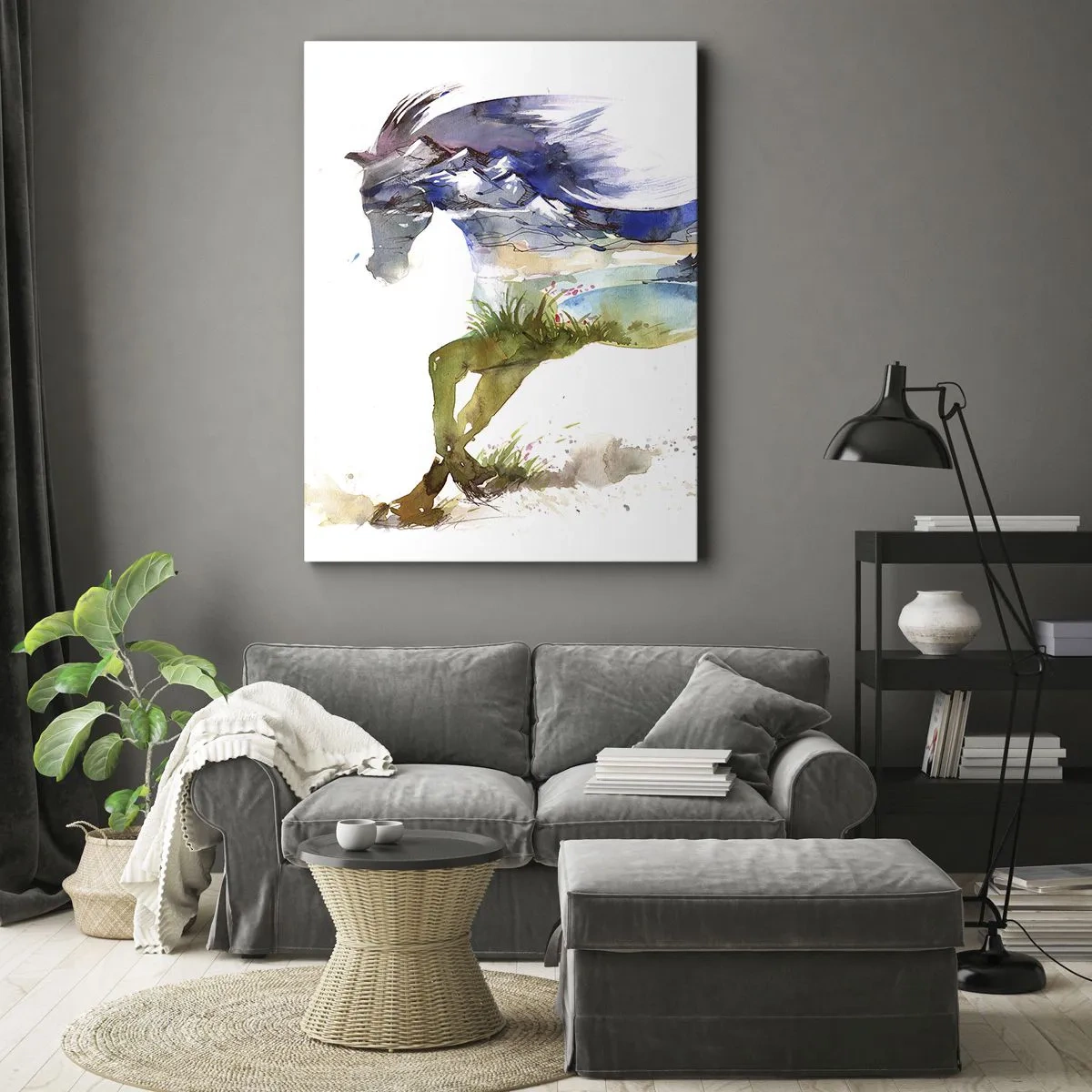 Obraz na plátně - Z louky přímo do nebe - 65x120 cm