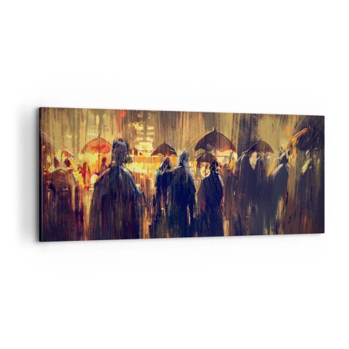 Obraz na plátně - Následovníci deště - 100x40 cm