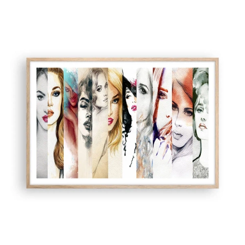 Plakát v rámu světlý dub - A vždy jsi to TY - 91x61 cm