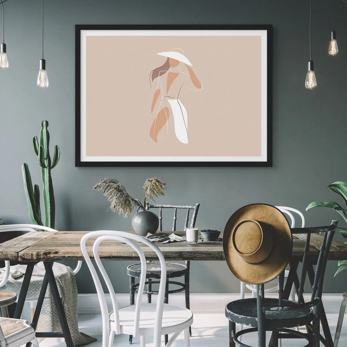 Plakát v černém rámu - Móda je zábava - 70x50 cm