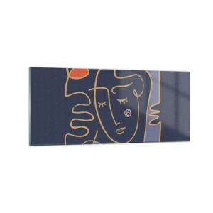 Obraz na skle - V zádumčivosti - 120x50 cm