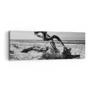 Obraz na plátně - Mořská socha - 90x30 cm
