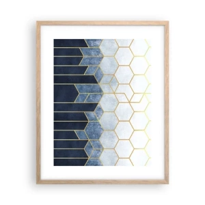 Plakát v rámu světlý dub - Kompozice v synkopickém rytmu - 40x50 cm