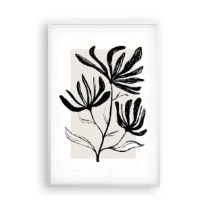 Plakát v bílém rámu - Náčrtek pro herbář - 61x91 cm