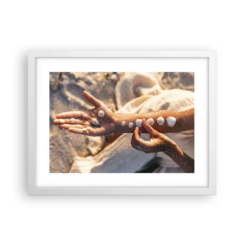 Plakát v bílém rámu - Krása na dosah - 40x30 cm