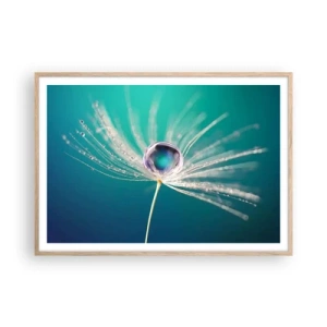 Plakát v rámu světlý dub - Mystický okamžik - 100x70 cm