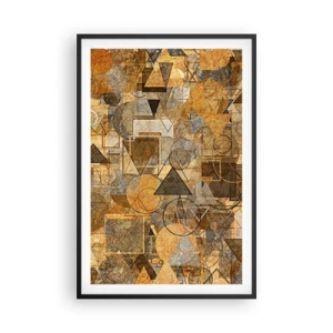 Plakát v černém rámu - Svět zachycený v podobě - 61x91 cm
