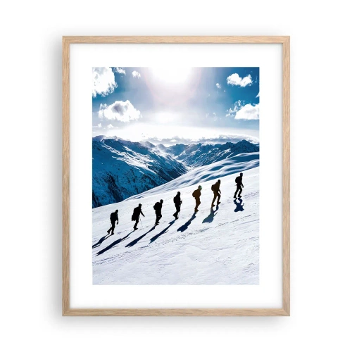 Plakát v rámu světlý dub - Tým dobývatelů - 40x50 cm