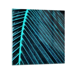 Obraz na skle - Textura zeleně - 30x30 cm