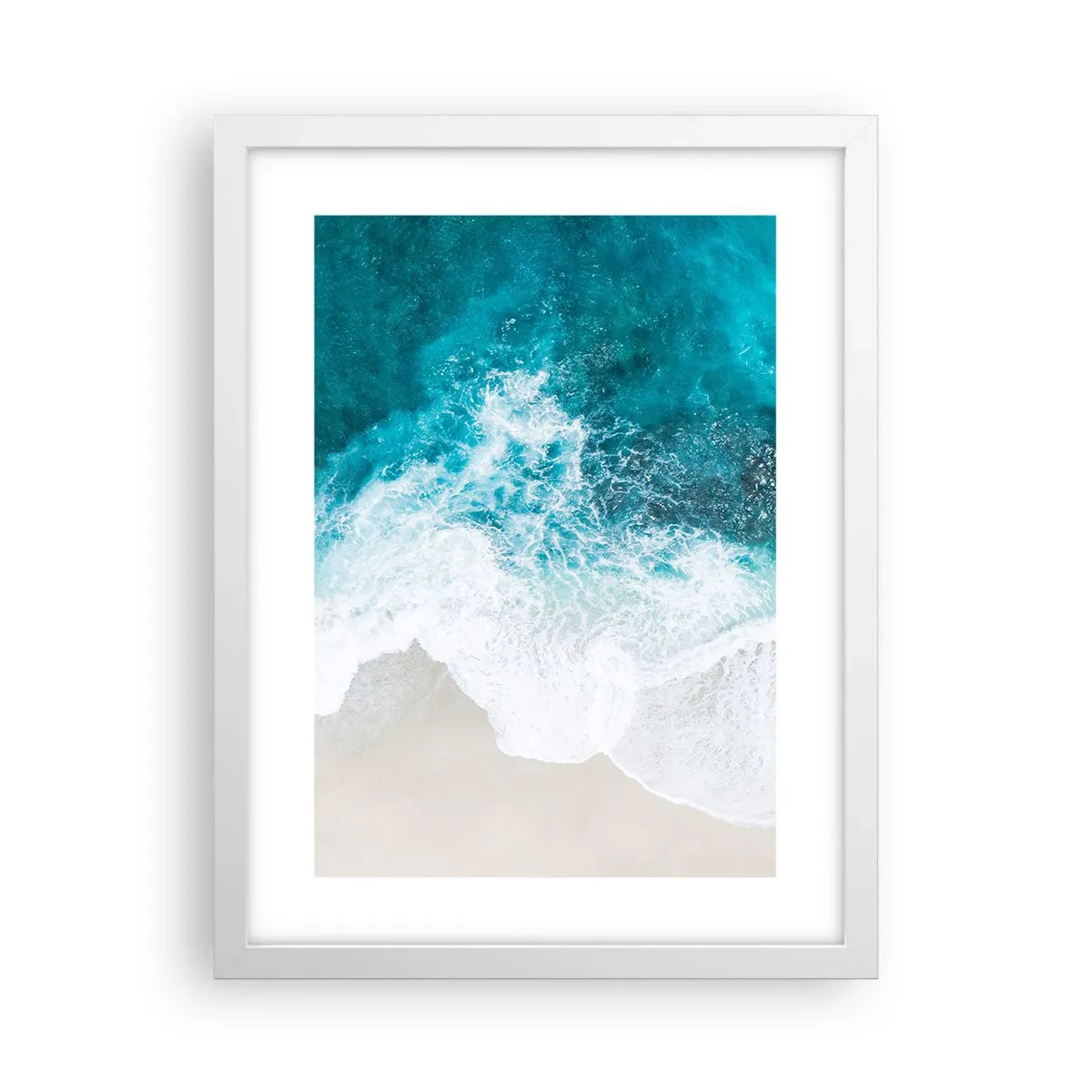 Plakát v bílém rámu - Přirozené pohlazení - 30x40 cm