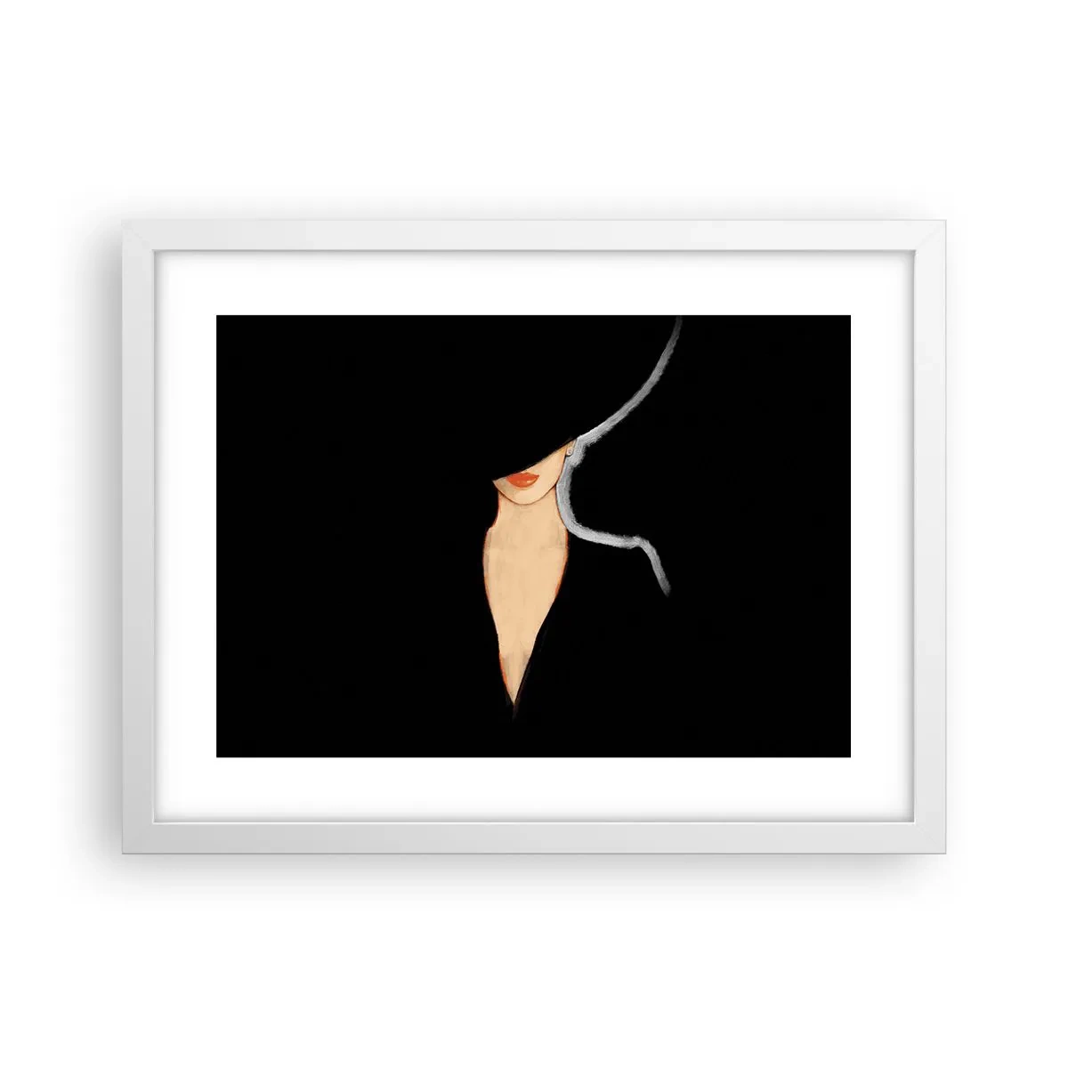 Plakát v bílém rámu - Elegance a styl - 40x30 cm