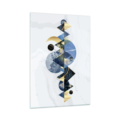 Obraz na skle - Geometrická krajina - 50x70 cm
